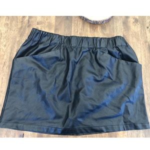 Faux Leather Mini Skirt